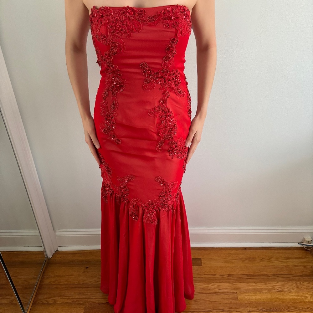Red Detailed Dress